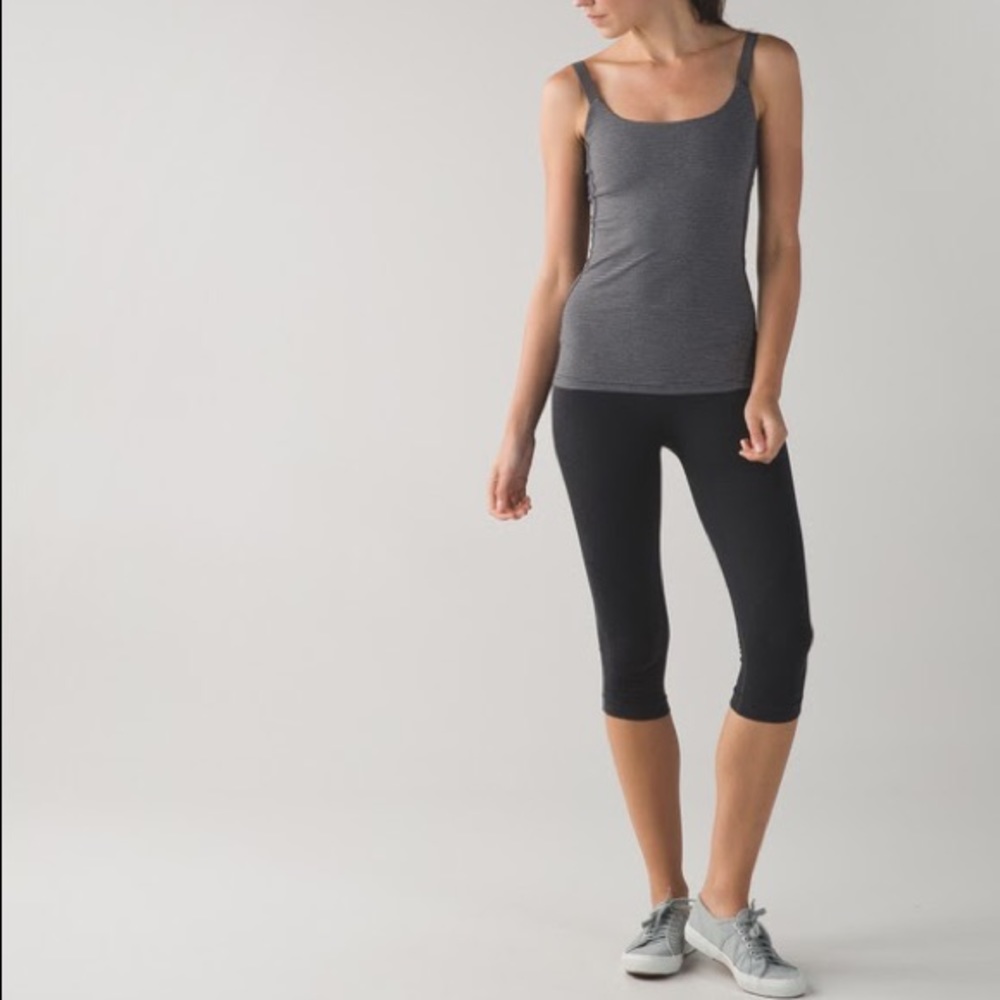 LULULEMON Barre None Tank MKLA Stripe Scoop Back